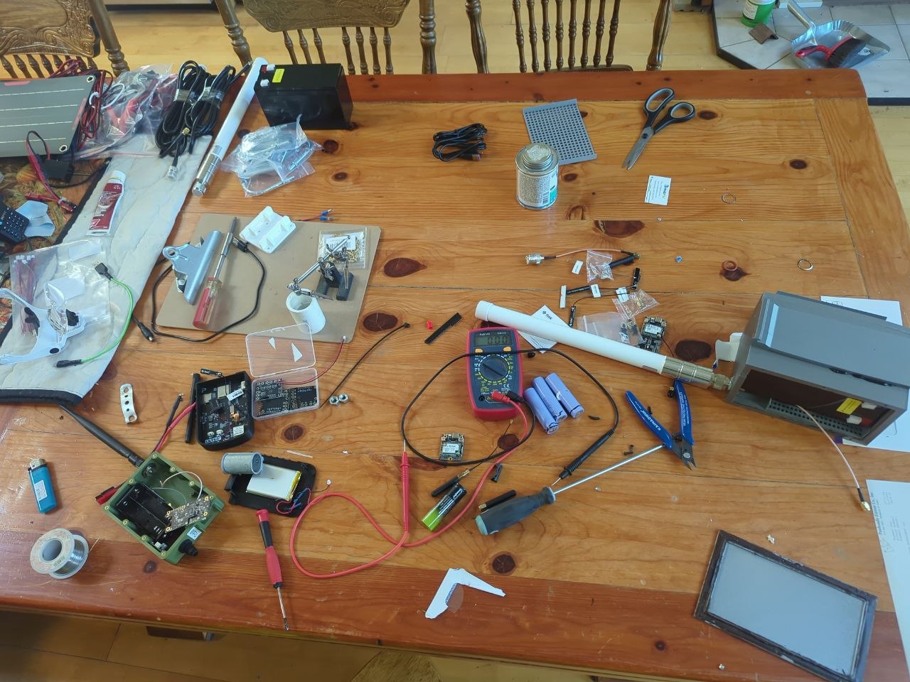 Home-built DIY MeshCore repeater enclosure
