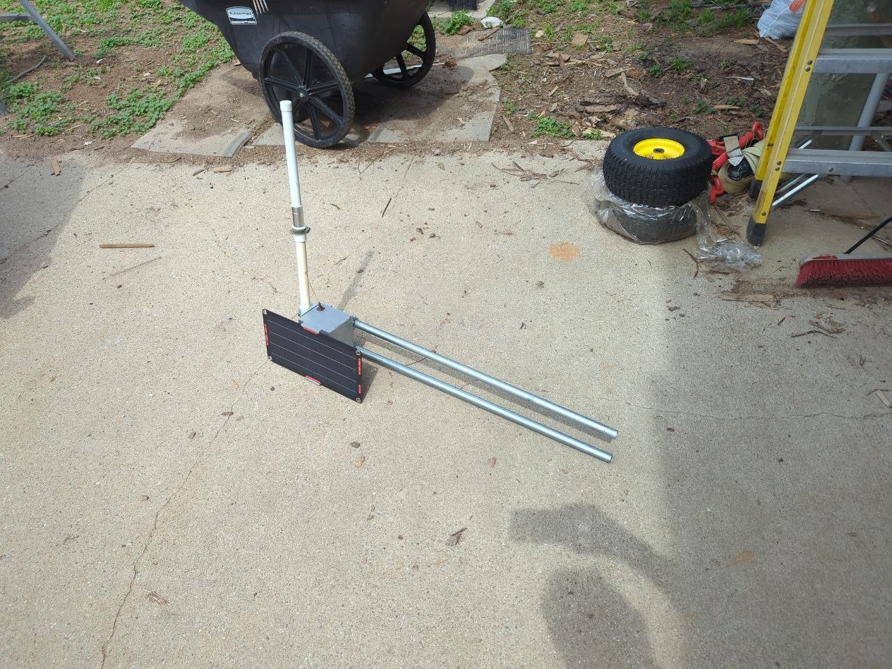 MeshCore repeater node prepared for tower installation